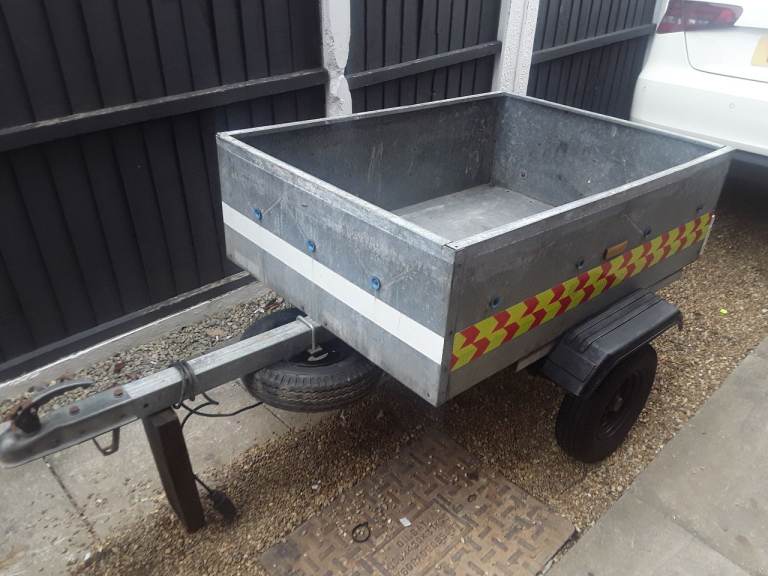Trelgo galvanised trailer 4x3 lights fitted new tyres and spare wheel new rain cover bargain 