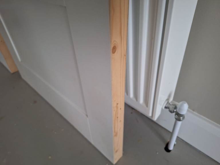 Shaker 4 Panel White Moulded FD30 Fire Door Internal