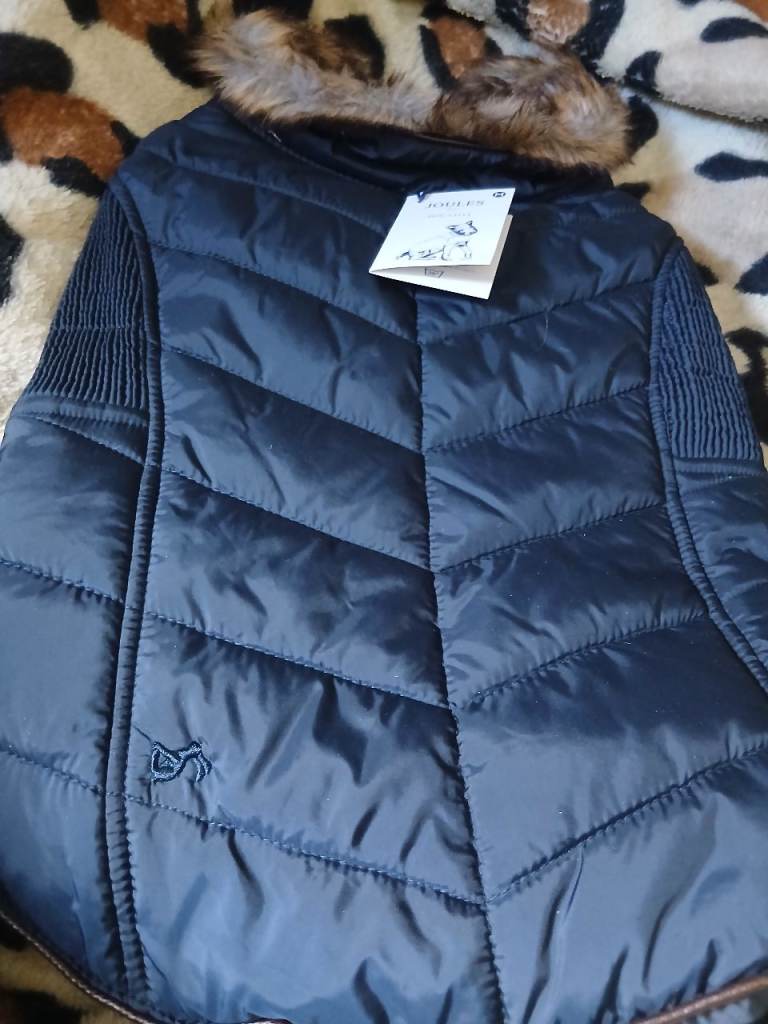 Joules dog winter coat new