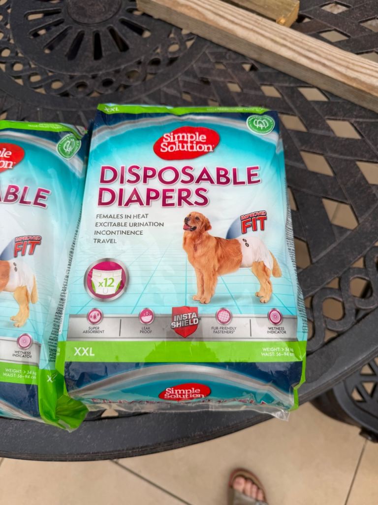 xl dog nappies/ diapers x21