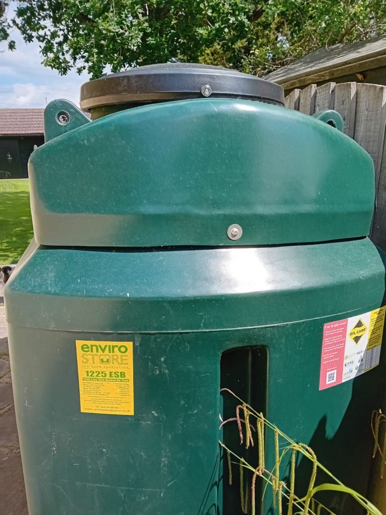 Steel oil tank - 8 years warranty left 