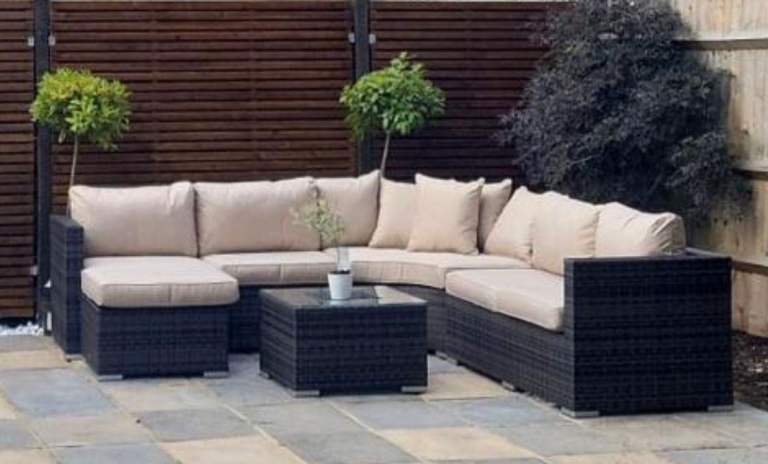 Maze Rattan Barcelona Garden Outdoor Furniture Set with Ice Bucket