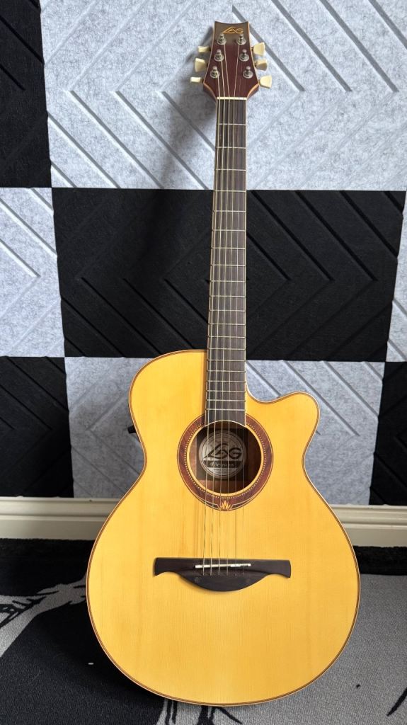 LAG electro acoustic guitar with hard case