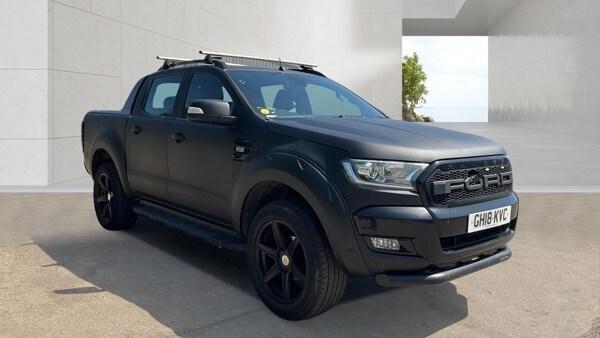 2018 FORD RANGER 3.2 TDCI WILDTRAK AUTO SATIN BLACK HPI CLEAR NO VAT TOP SPEC