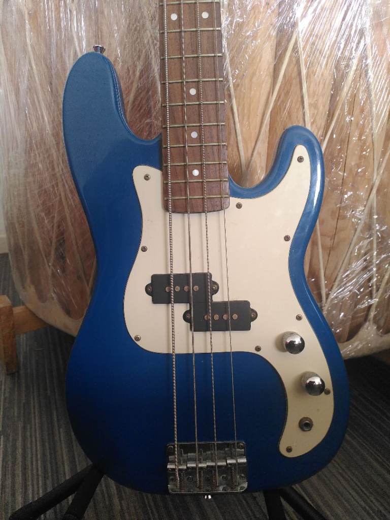Rockburn Blue Bass Guitar 