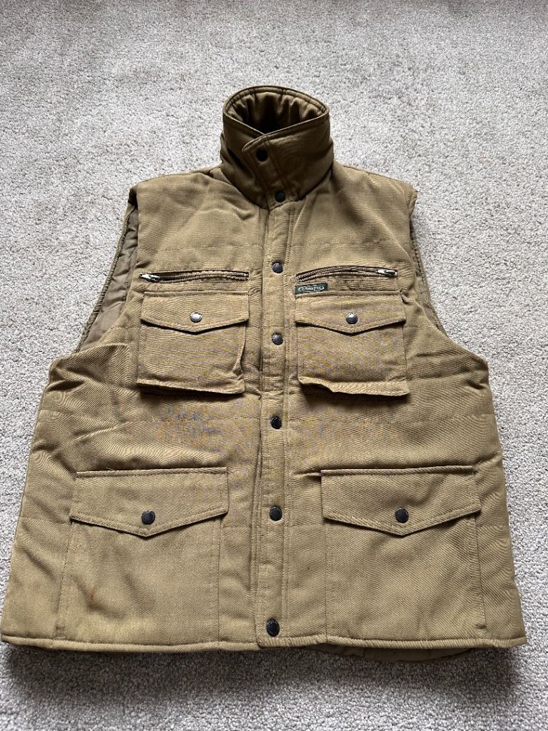 Champion Men's Quilted Gilet Vest - Tan, Size M