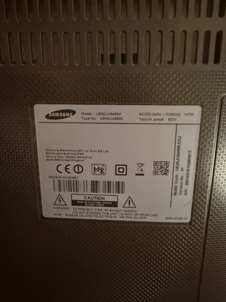 Samsung UE40JU6400K - 40" - Smart TV - 4K UHD