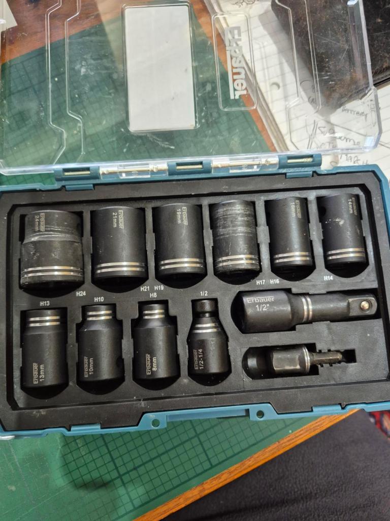 Ebauer Hex Shank Nut and Socket Driver bit set - 12piece