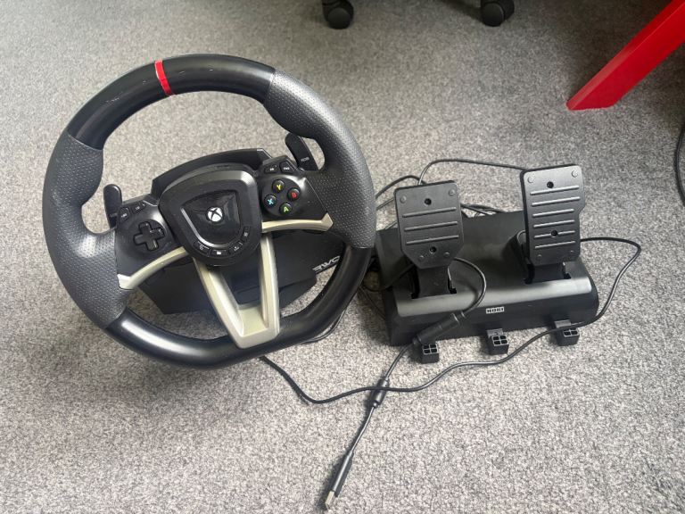 Xbox Gaming Steering Wheel and Pedals Set