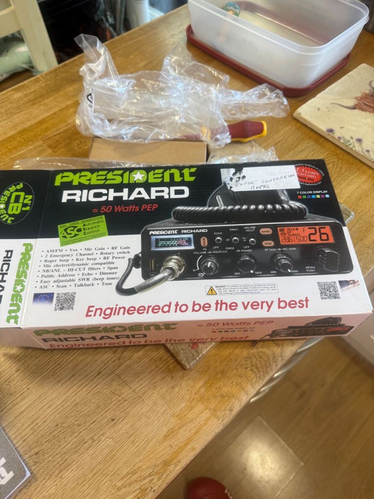 President Richard CB Radio used in Box