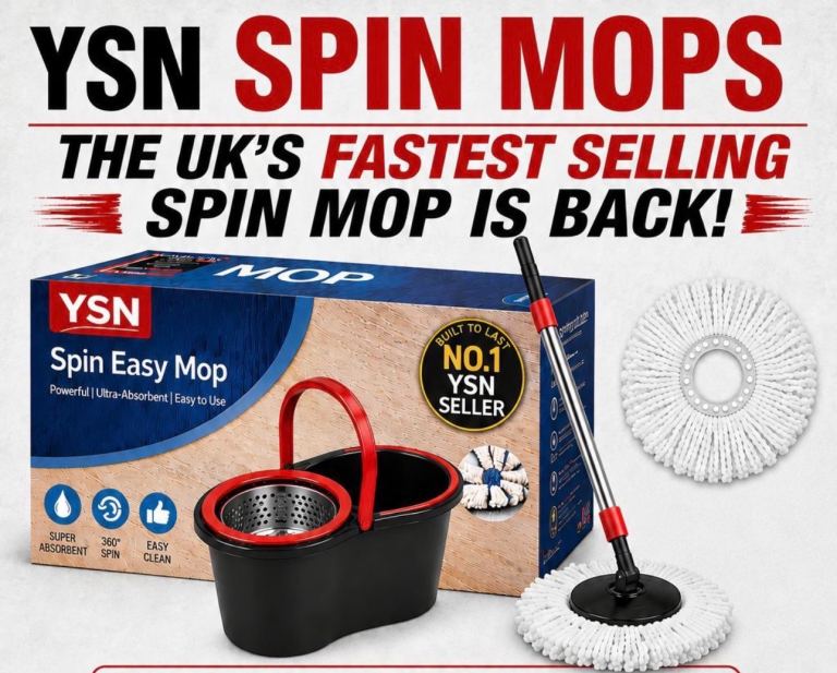 YSN Spin Easy Mop & Bucket Set - Brand New