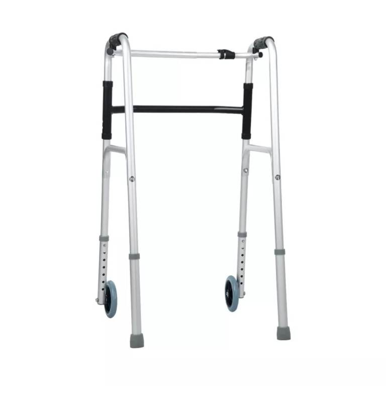  Lightweight Aluminium Walker Mobility Aid Walking Frame with Wheels