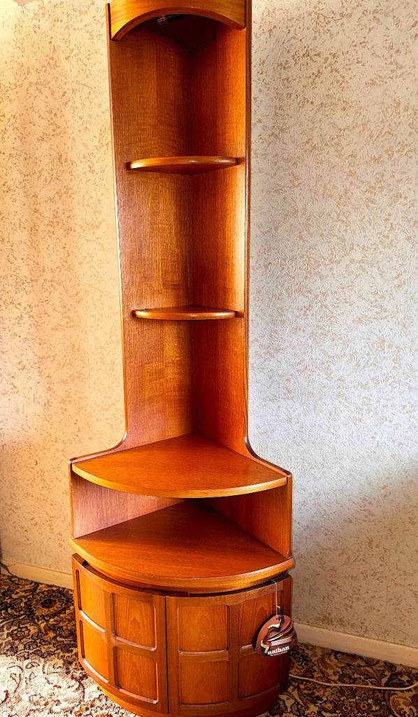 Nathan Squares Teak Corner unit with Cupboard