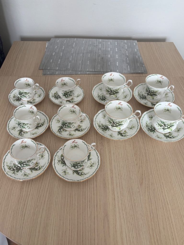 Lovely Queen's Bone China Tea Set – Lily of the Valley Pattern