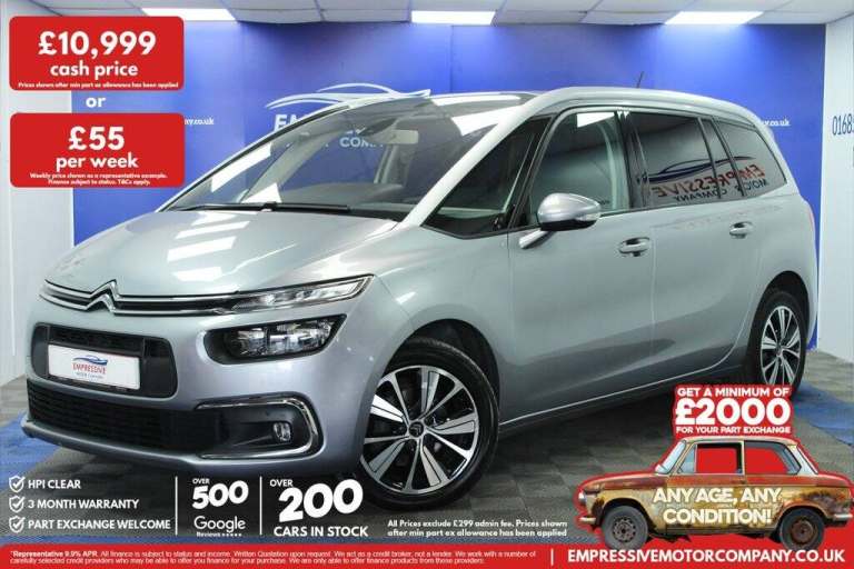 2019 CITROEN GRAND C4 SPACETOURER 1.5 BLUEHDI FEEL MPV 5DR DIESEL MANUAL EURO 6
