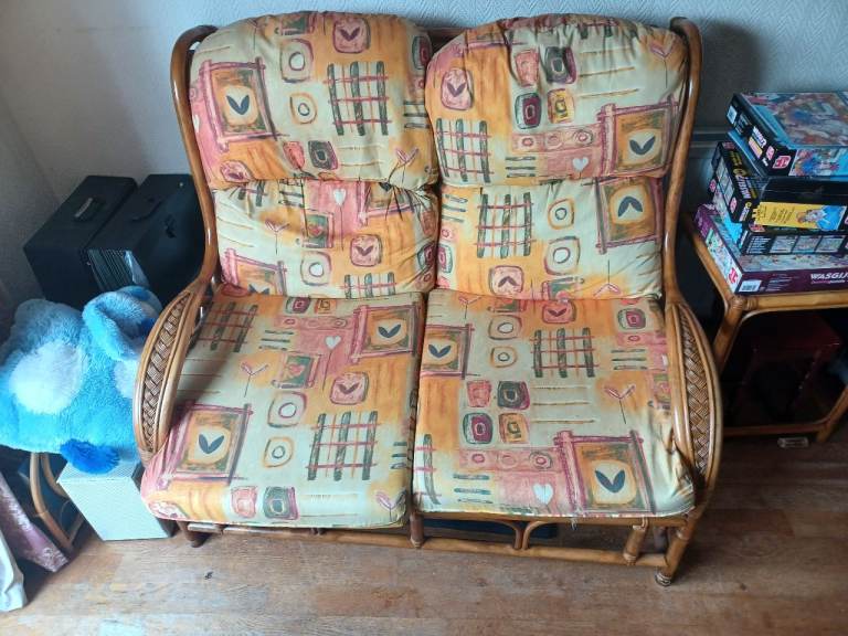 Single chair and 2 seater sofa