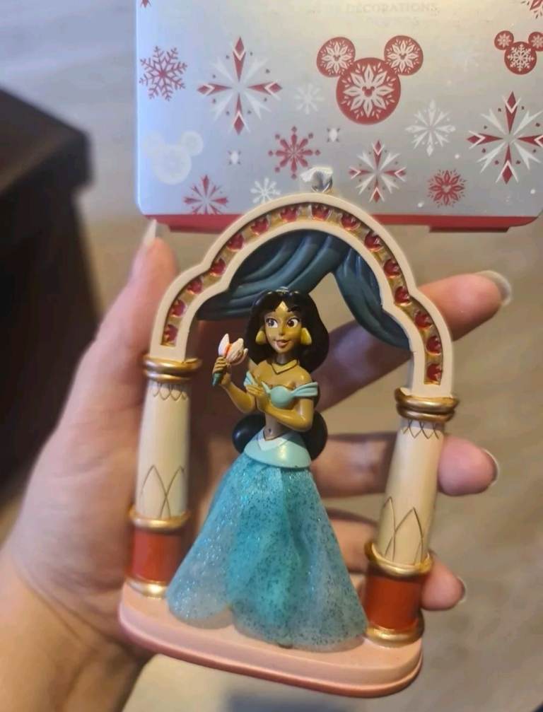 Disney Store Princess Jasmine Hanging Ornament Aladdin Christmas Tree Decoration RARE legacy New