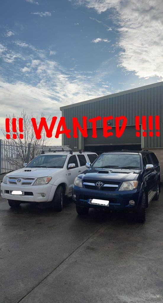 2008 Toyota Hilux WANTED ANY TOYOTA HILUX!!! TOP PRICES PAID!!!! ANY CONDITION!!!! PICK UP Diesel...