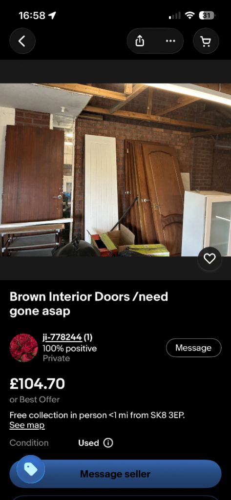 7 interior doors 