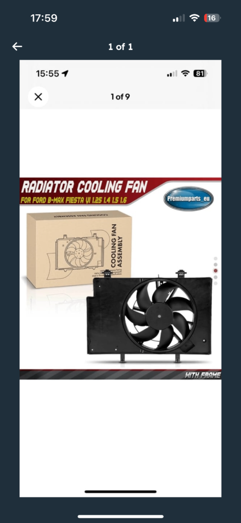 Radiator Cooling fan 