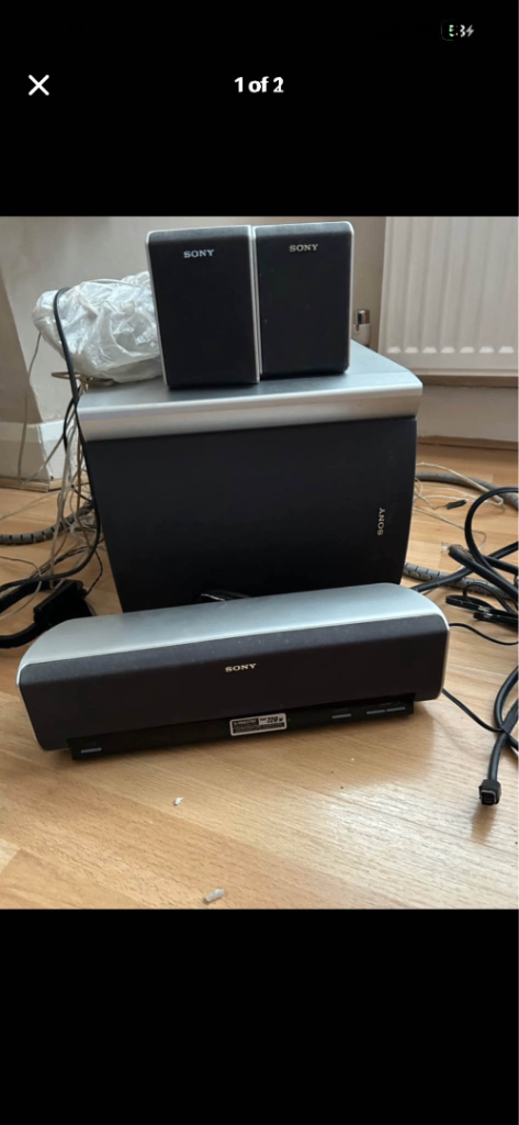 Sony Home Cinema System with Subwoofer and Speakers
