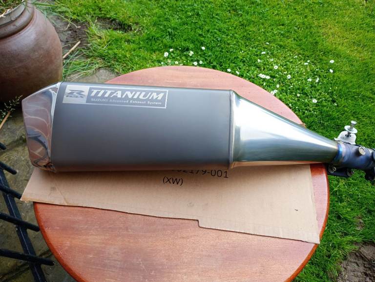 2006 K5/6 Suzuki GSX-R1000 original titanium exhaust silencer.