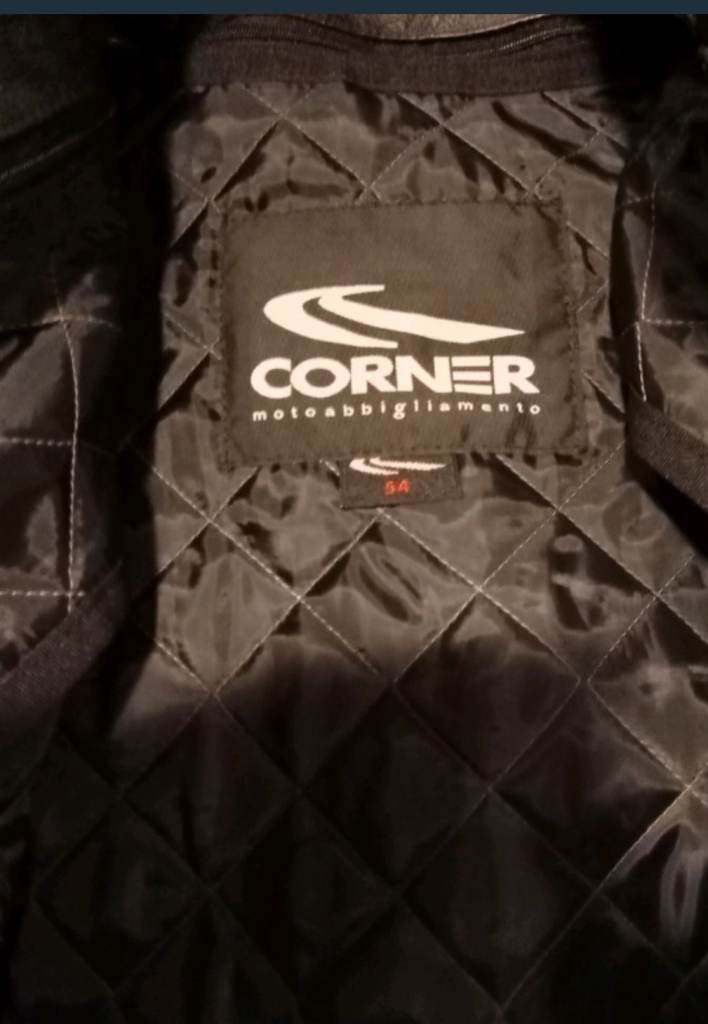 Leather jacket motorcycle CE armour 