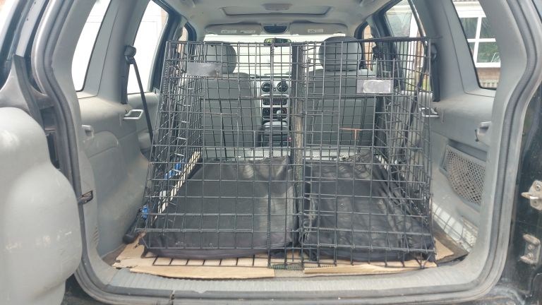 Double dog crate 