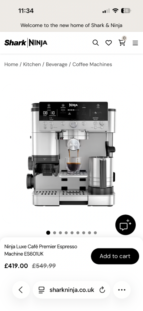 CAN HAND DELIVER,NEW SEALED Ninja Luxe Café Premier Espresso Machine ES601UK FIXED PRICE 3 AVAILABLE