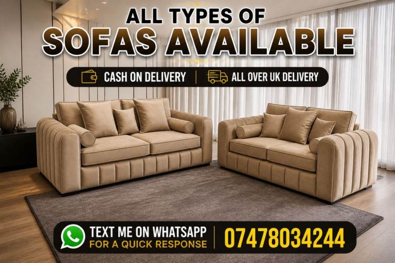 Lilly Corner or 3+2 Sofas — Big Sale, Bigger Comfort!