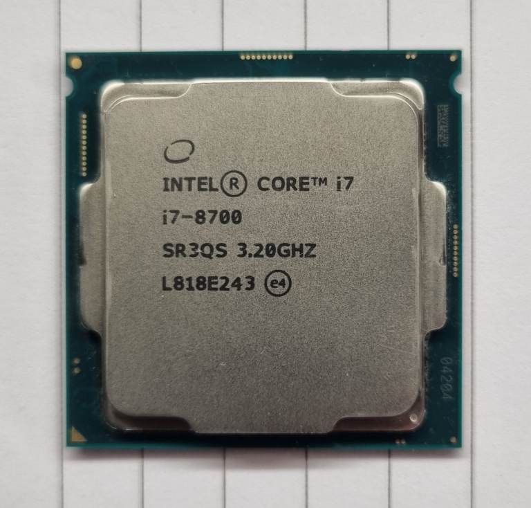 Intel 8th Generation i7-8700 (6 Core, 12 Thread) Computer Processor - CPU