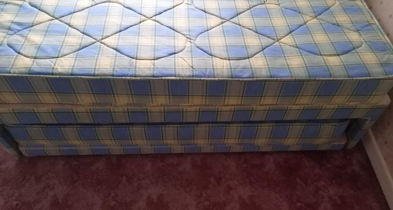 image for Single double trundle guest bed spare room holiday kids