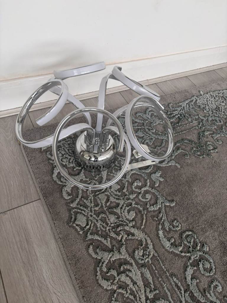  Dunelm stylish Modern Chrome Ceiling Light with fittings