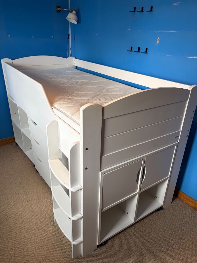 Aspace Mid sleeper / cabin bed inc underbed storage