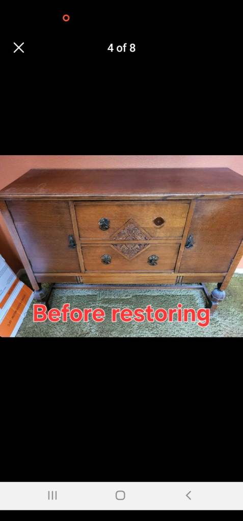 Sideboard Bufet Tv stand vintage antique restored Jacobean style