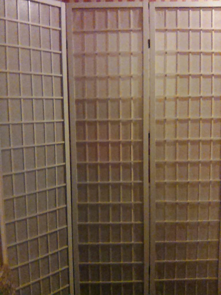 Classic wooden folding 3 panels room divider,