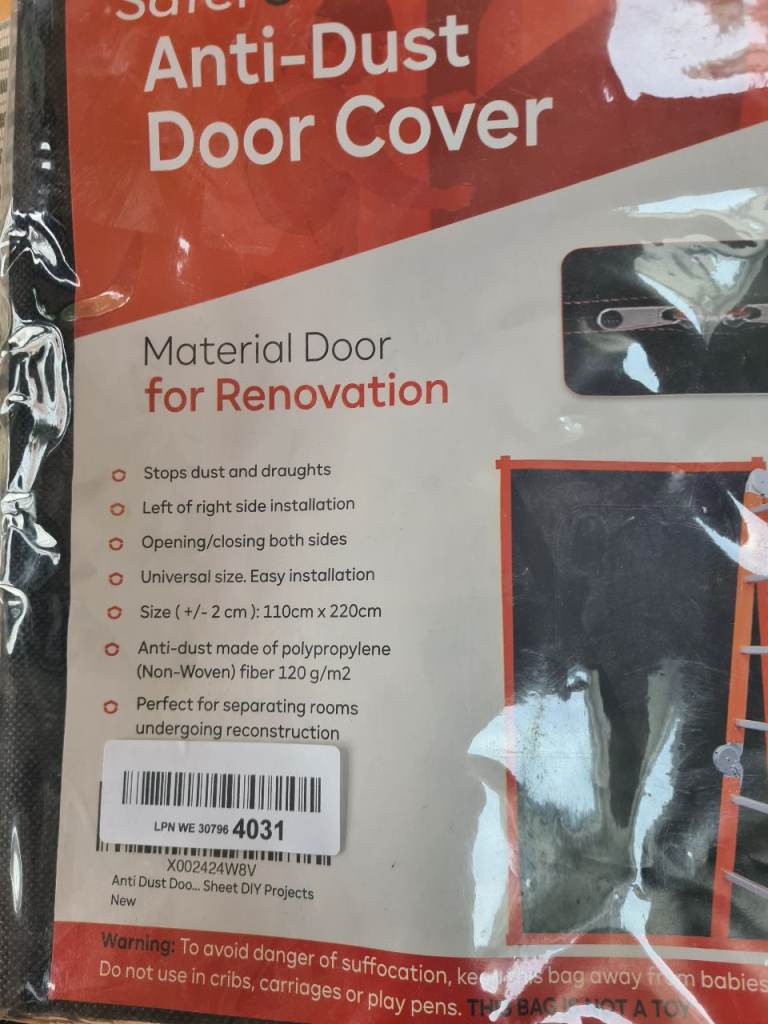 Anti dust doorway covers x2