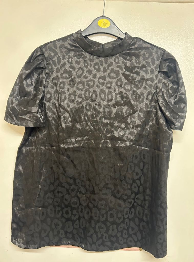 Leopard print silky top from SHEIN