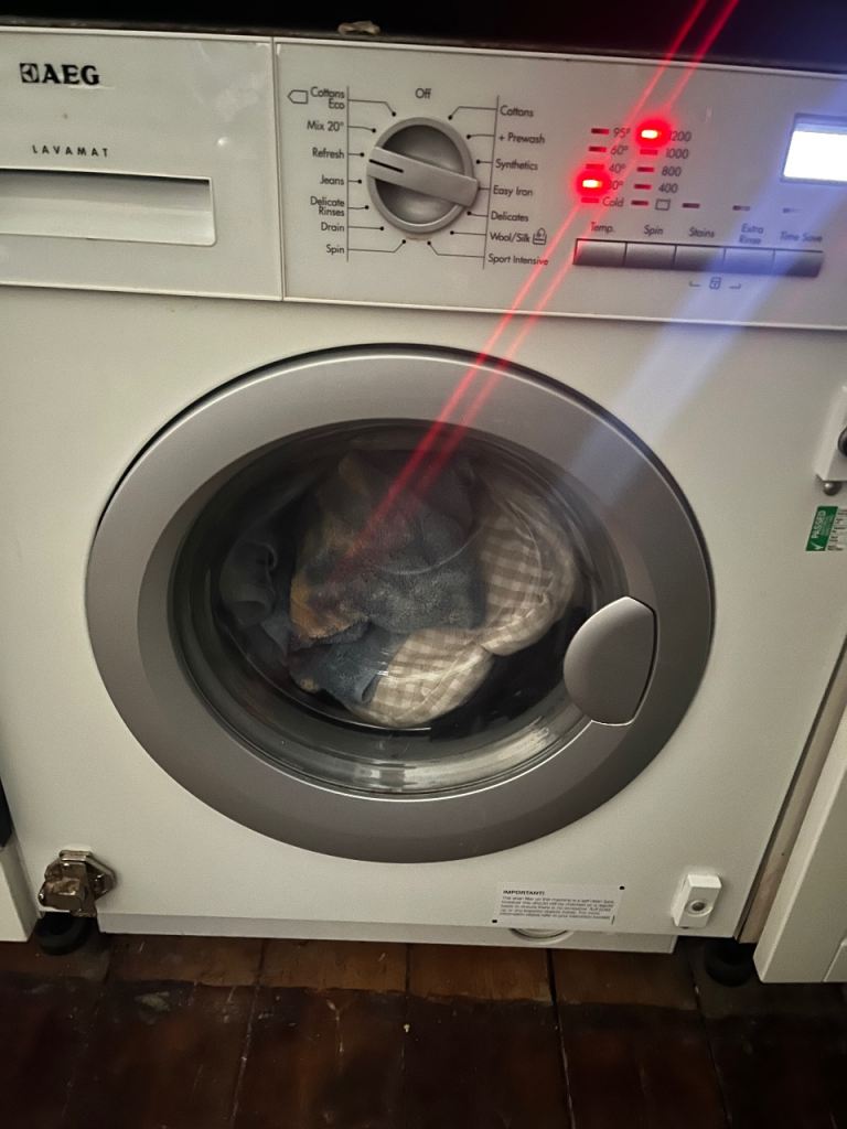 AEG integrated washing machine 