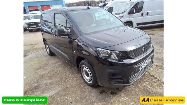 2023 Peugeot Partner Black 1.5 BlueHDi Euro 6 panel van, 25,000 miles, ULEZ compliant, 6-Speed m ...