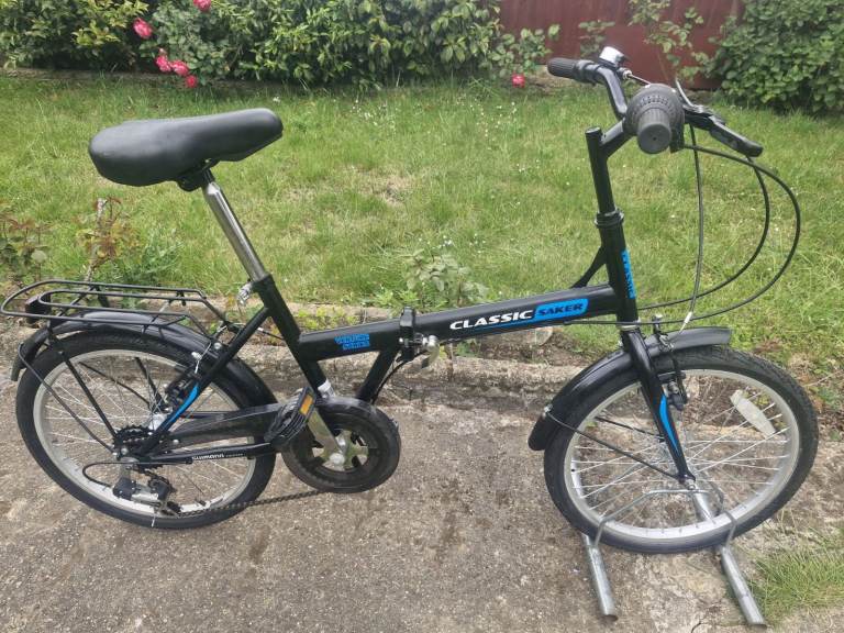 LADIES WOMEN MENS GENTS ADULTS CLASSIC SAKER 20 INCH WHEELS 6 SPEED FOLDING BIKE BICYCLE