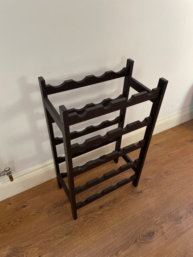 Wooden Wine Rack – Holds 20 Bottles, Good Condition