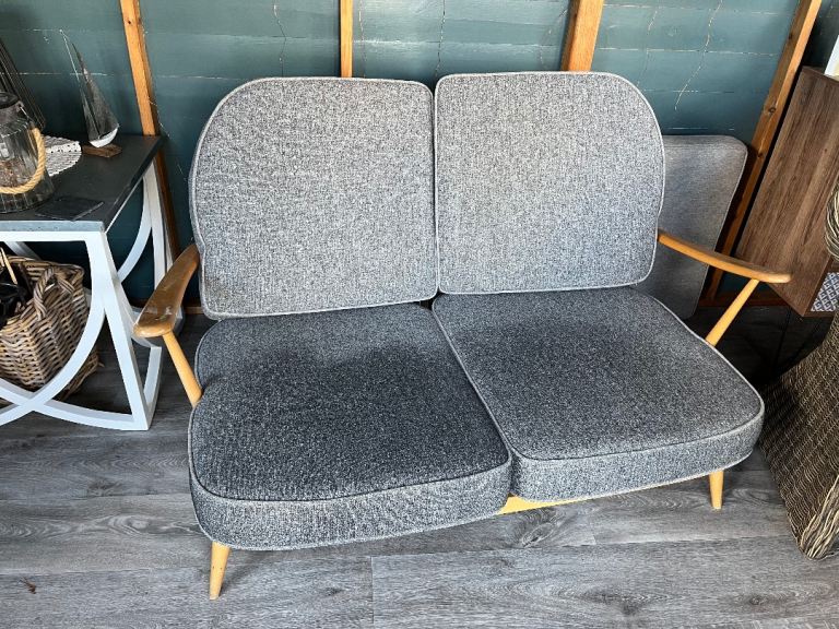 Ercol Windsor Blonde Light Beech Wood 2-Seater / Single Chair 