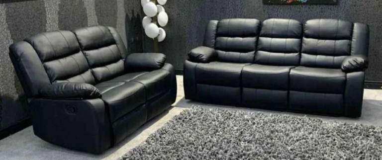 🛏️Brand New Leather Roma Recliner 3+2 Seater & Corner Sofa >> 35% Off >>Order Now >>Today Delivery>