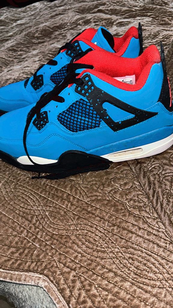 image for Jordan 4 Blue size 10 brand new