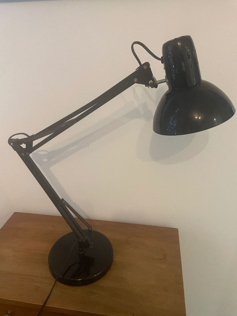 image for 2 x Black Metal Angle Poise Lamps