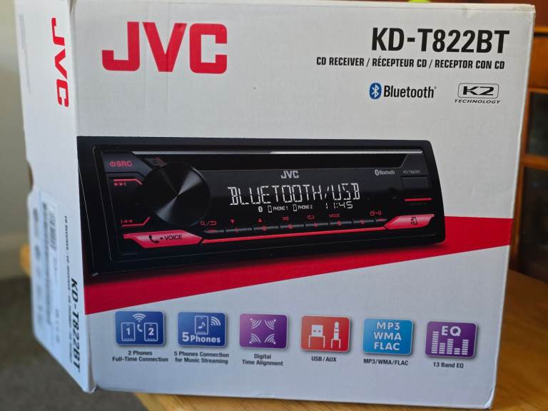 JVC Bluetooth CD Receiver 