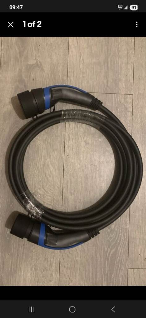 EV Charging Cable, EV Charging Lead, MG, 32amp Type 2, Cable
