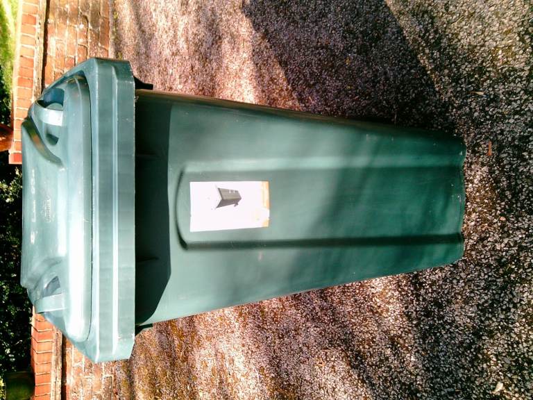 Green wheelie Bin