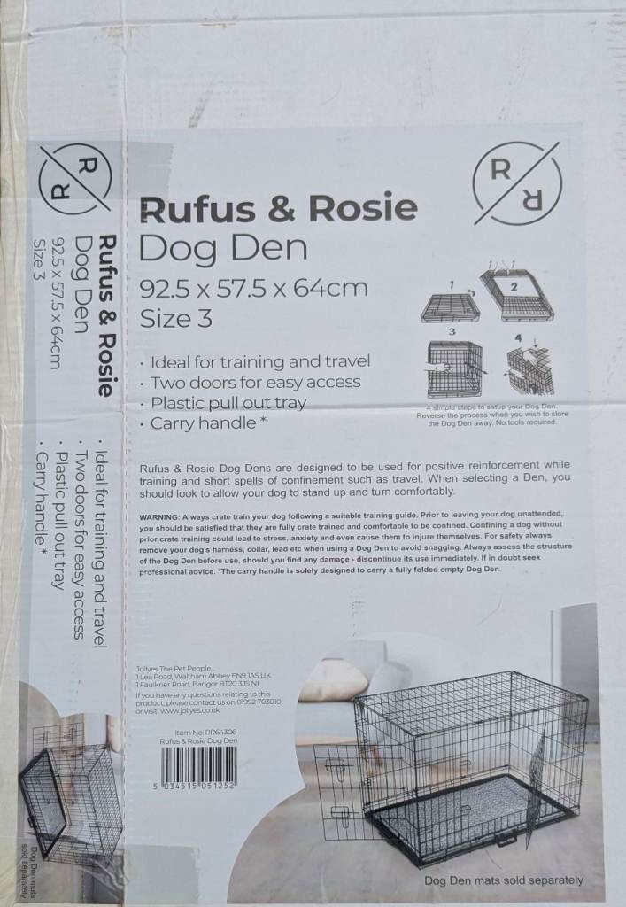 Dog Crate size 3 (92.5x57.5x64cm) 